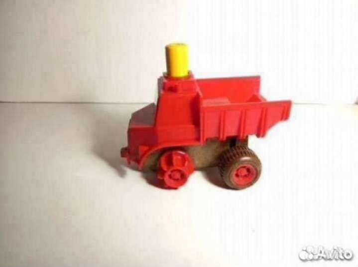 Игрушка СССР Грузовик с кнопкой