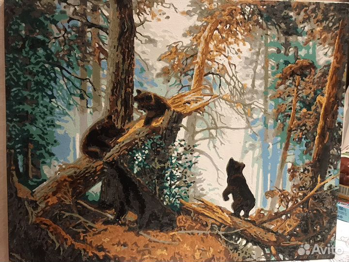 Готовая картина по номерам на холсте