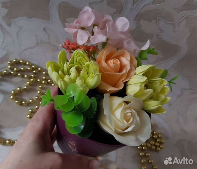 Цветы из мыла