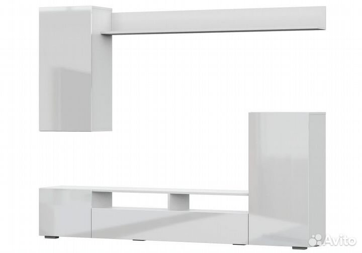 Готовые гостиные Oluwande белый - белый глянец