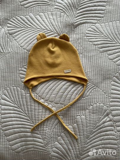 Шапка детская на завязках 44-48