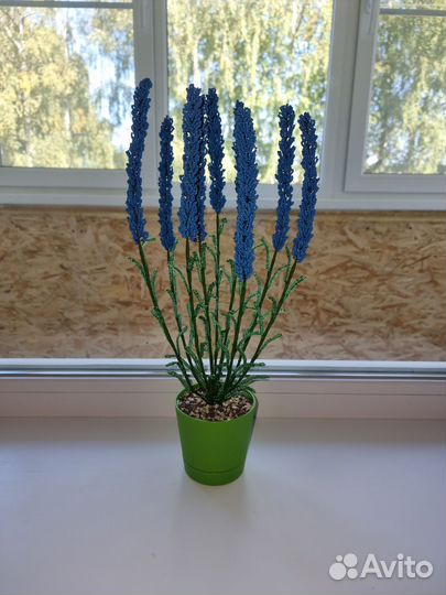 Лаванда из бисера