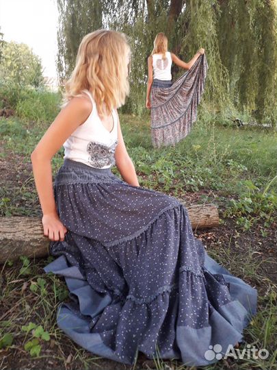 Юбка длинная