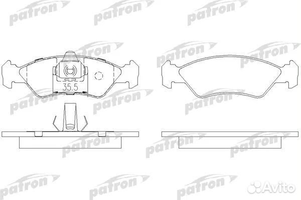 Patron PBP1082 Колодки тормозные дисковые передн F