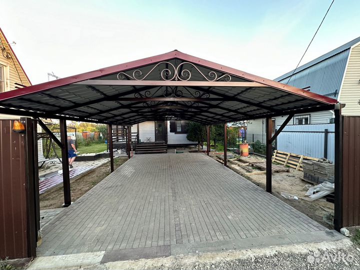 Арочный навес для автомобиля