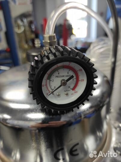 Пневматическая установка для замены тормозн. жидк