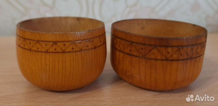 Деревянное сито, ложки, солонки СССР