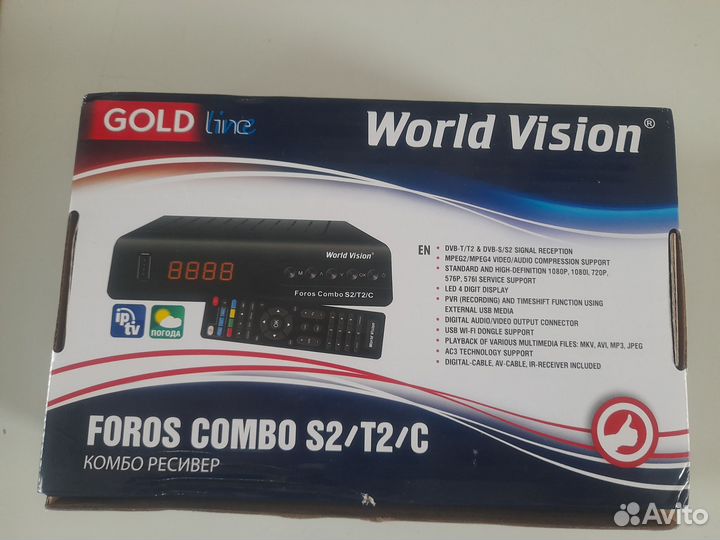 Новый ресивер WV Foros Combo (T2-MI; DVB S2 ;T2/C)