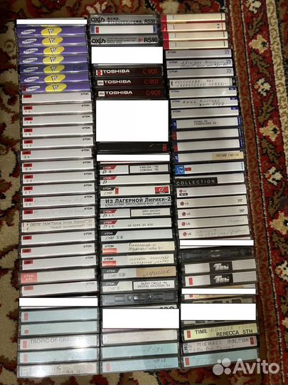 Аудиокассеты с записью на японские кассеты