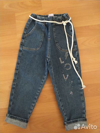 Джинсы для девочки 104