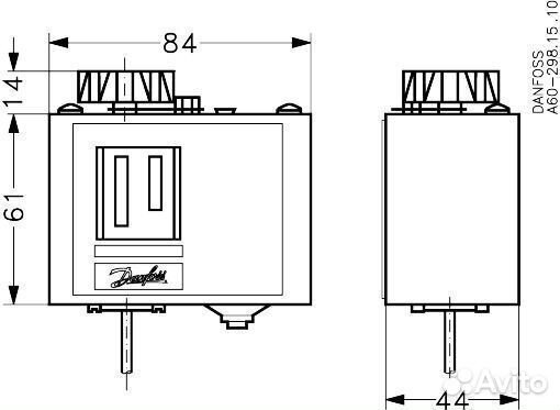 Danfoss 060L121266 - KP 75 Реле температуры