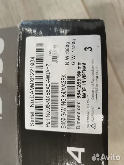 Материнская плата ASRock B450 Gaming K4