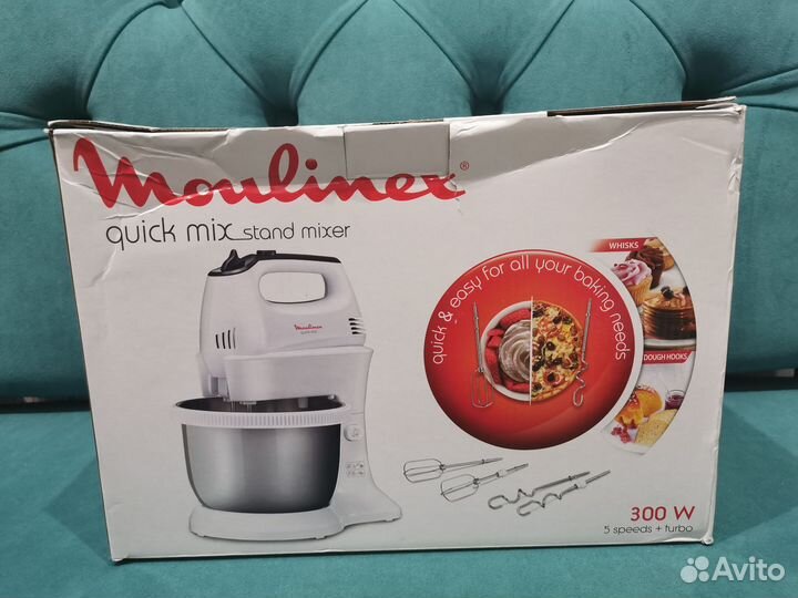 Стационарный миксер Moulinex Quickmix HM3121B1 Нов