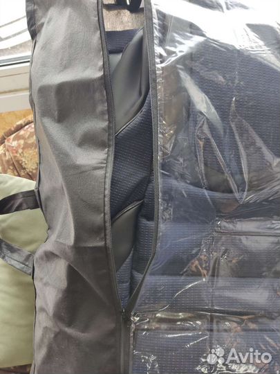 Чехлы ваз 2113, 2114, 2115 темно синий Люкс