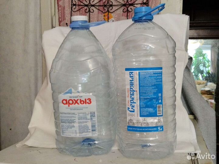 Баллоны для воды чистые 60 штук