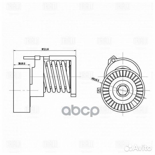 Ролик привод. ремня для а/м Skoda Octavia (96)