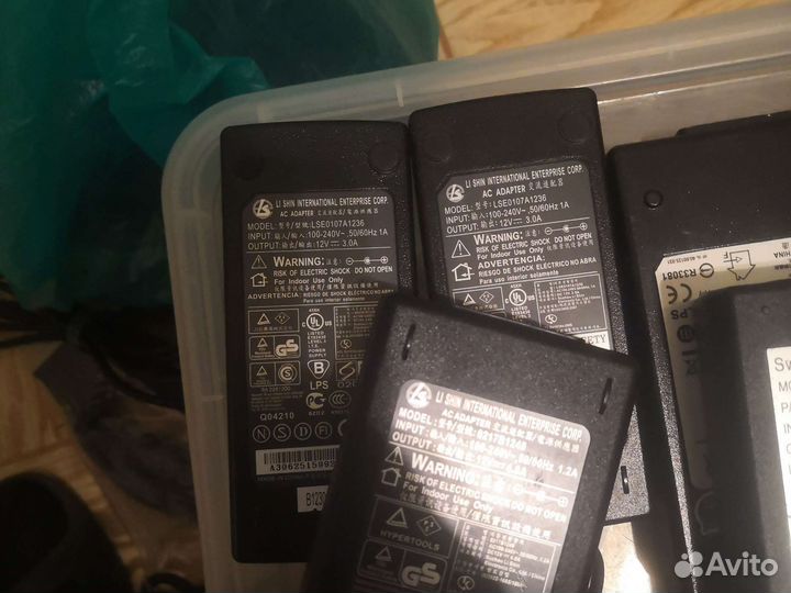 Блок питания 12v 1А, 1.5А, 3А, 4А