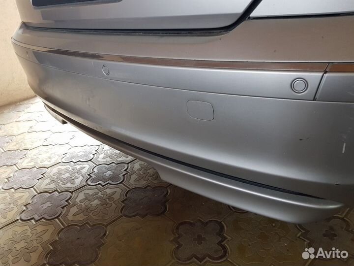 Молдинги хромированные задний бампер