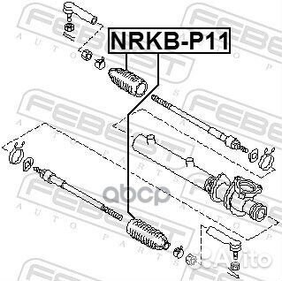 Пыльник рулевой рейки nissan sunny B14 1994.01