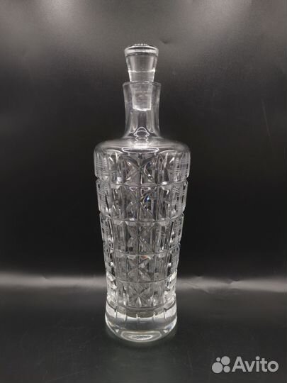 Графин Штоф Хрусталь Резьба Винтаж СССР Сервировка