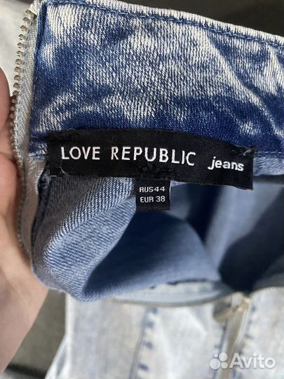 Джинсовое платье love republic