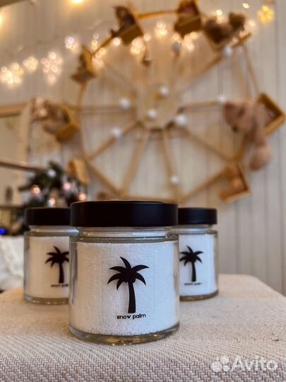 Насыпная свеча в банке 