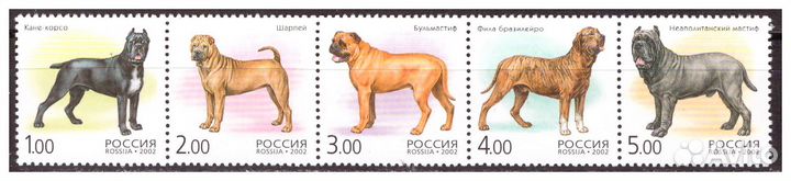 Домашние животные на почтовых марках