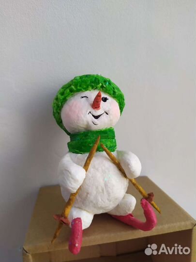 Ватные елочные игрушки
