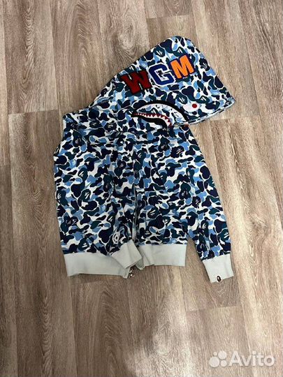Bape shark zip hoodie оригинал