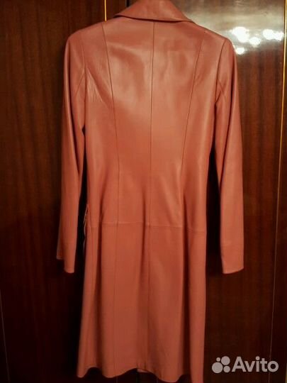 Плащ кожаный