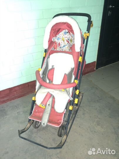 Санки коляска nika