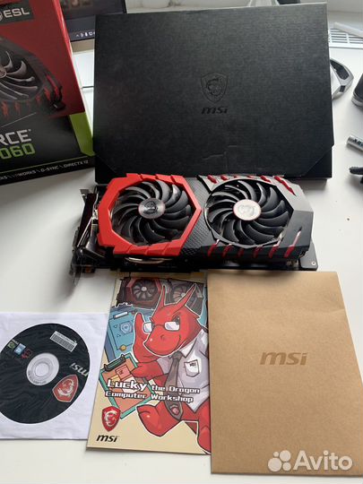 Видеокарта gtx 1060 6gb MSI Gaming X