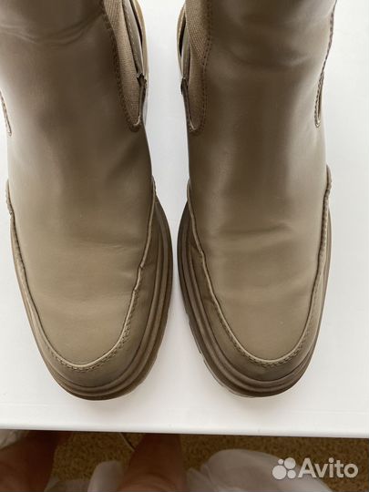 Ботинки челси zara хаки 40