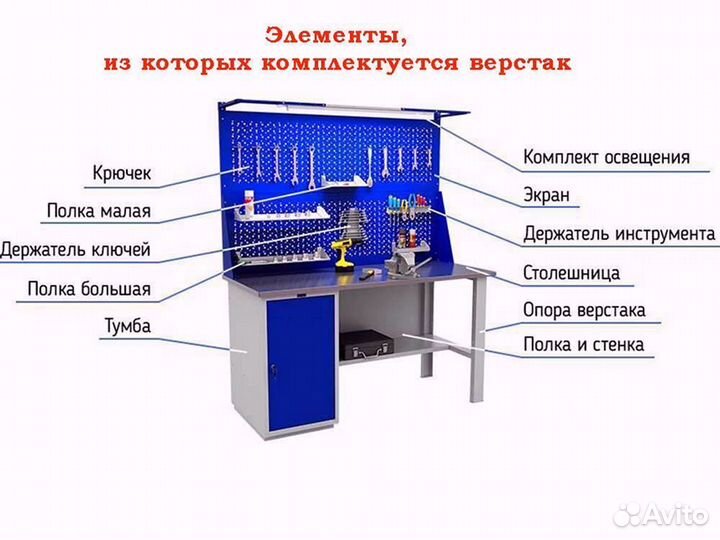 Верстак WT120.WD2.WD2.010