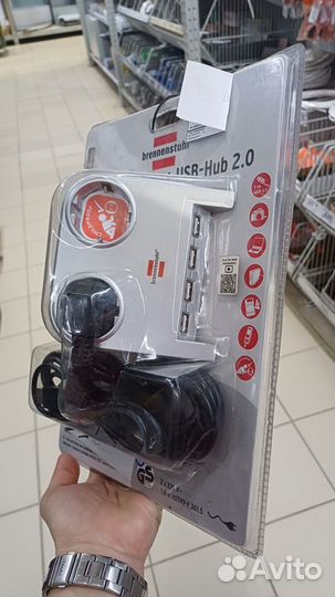 Удлинитель Desktop-Power-Plus, 2 розетки + 4 USB