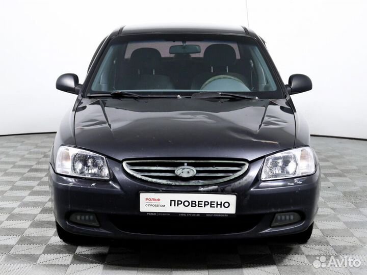 Hyundai Accent 1.5 МТ, 2008, 415 103 км