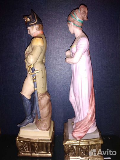 Фарфоровые статуэтки германия Наполеона пара