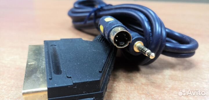 Кабель 3.5+svhs на скарт