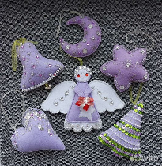 Ёлочные украшения ручной работы. Цена разная