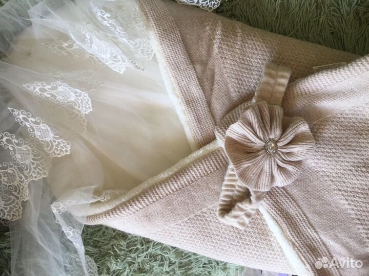 Конверт на выписку, плед