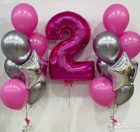 Фонтан из шаров гелиевые шары