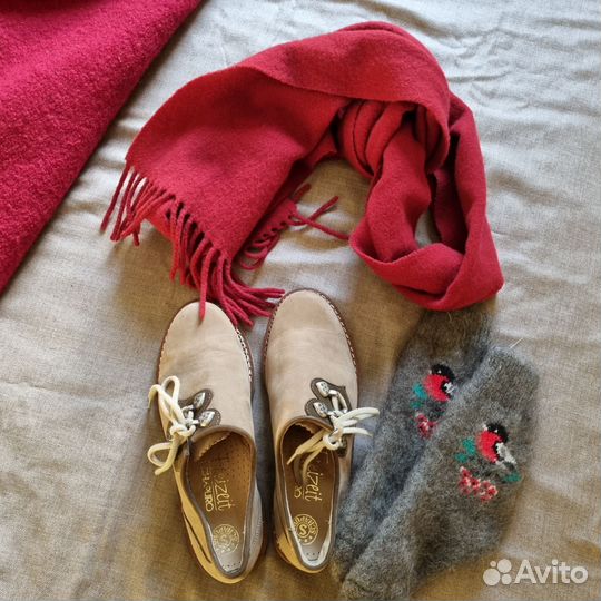 Полуботинки туфли нубук натуральная кожа