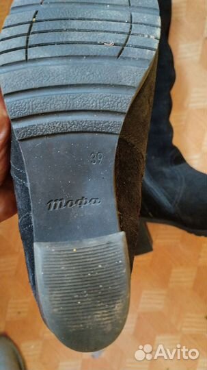 Сапоги женские натуральная замша, натуральный мех