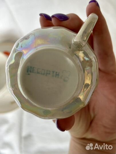 Чайные пары фарфор+ глубокая тарелка