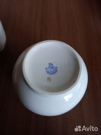 Сахарница СССР +2 чашки