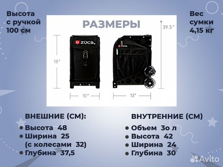 Сумка для фигуриста на колесах Zuca Pizza Time