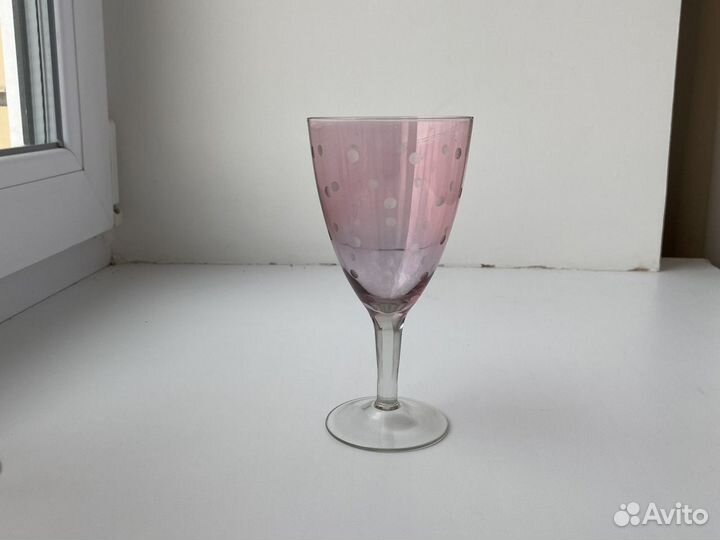 Фужеры марганцевое стекло Винтаж СССР