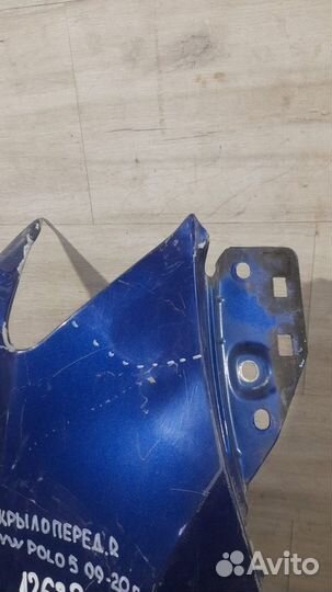 Крыло переднее правое Volkswagen Polo 5 С 2009 По