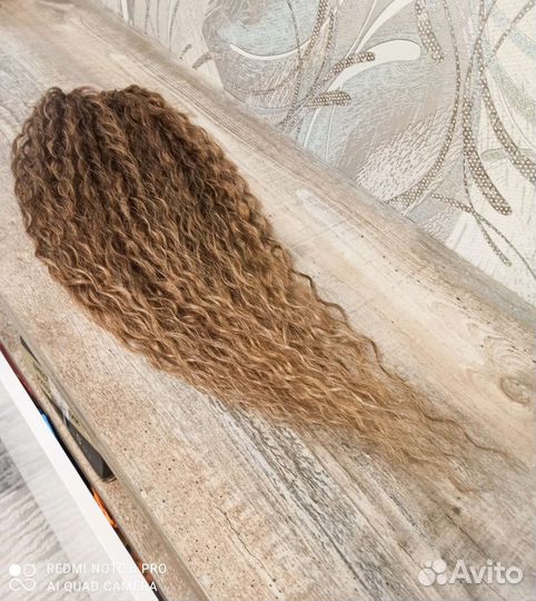 Афрорезинки, Съемный Афрохвост (кудри) (Прямой)