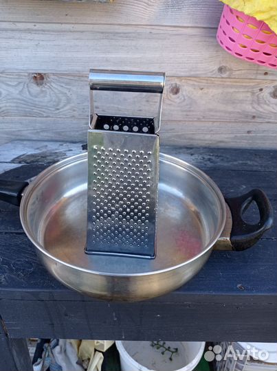 Сковорода сотейник нержавейка+ терка
